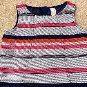 Cat & Jack Girls Sleeveless Striped Jumper - Size XS 4/5